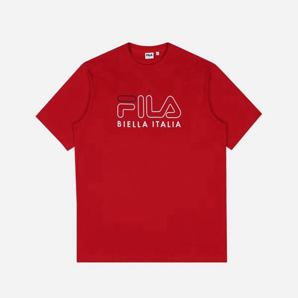 Camisetas Manga Corta Fila Mujer Rojas - 3D Logo S/S - España 234791FLD